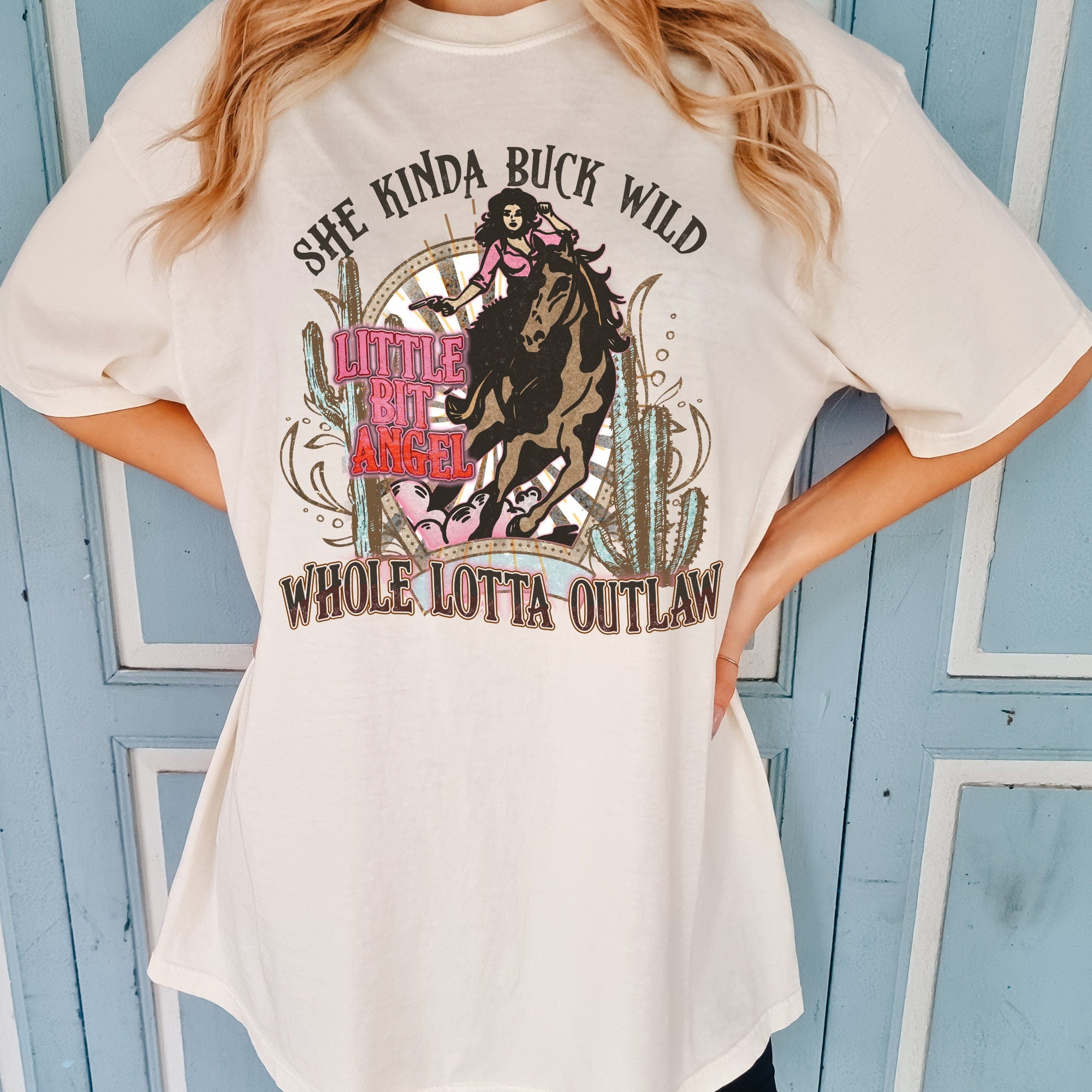 She Kinda Buck Wild Cowgirl Shirt