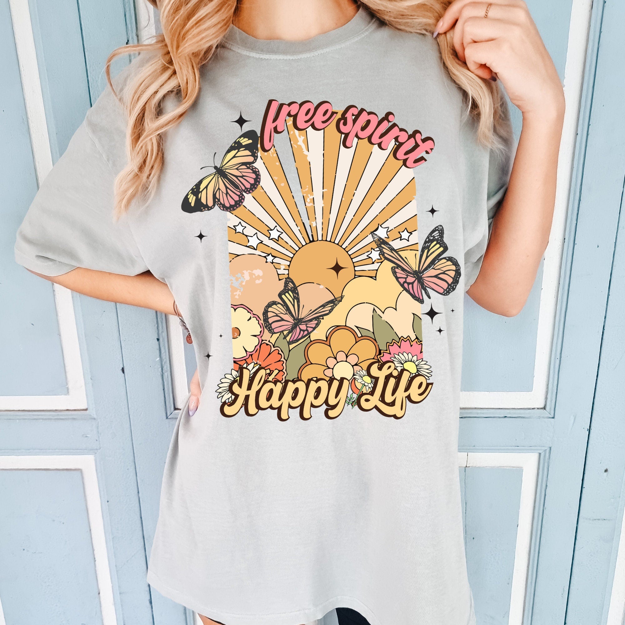 Free Spirit Happy Life Shirt