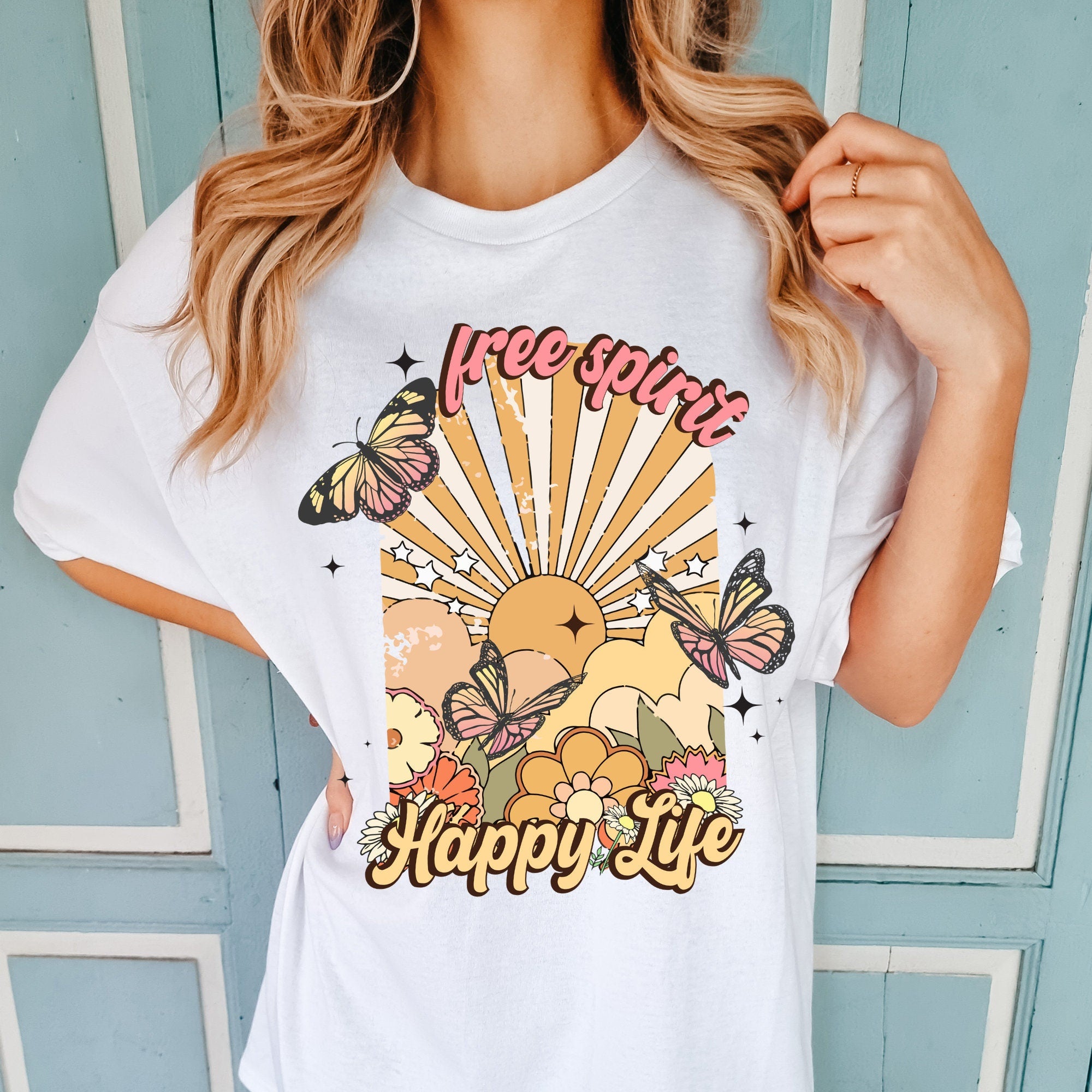 Free Spirit Happy Life Shirt