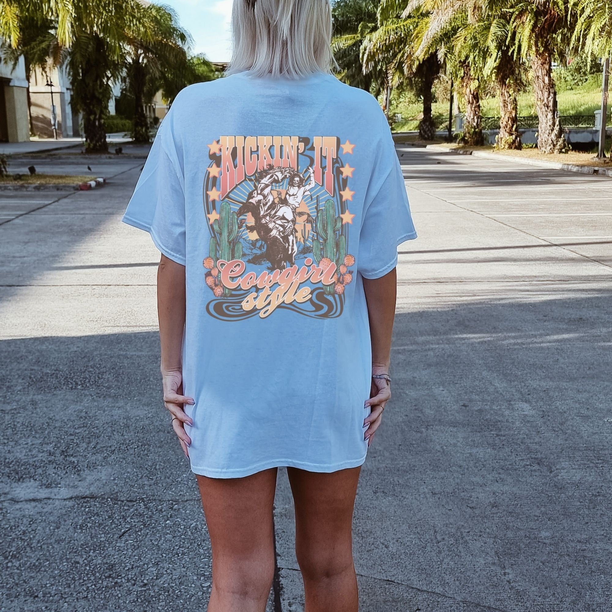 Kickin It Cowgirl Style  Shirt
