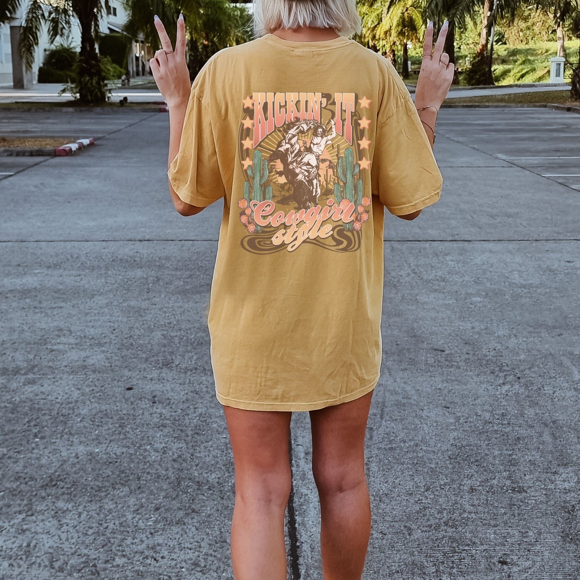 Kickin It Cowgirl Style  Shirt