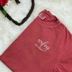 Embroidered Custom Wifey Shirt