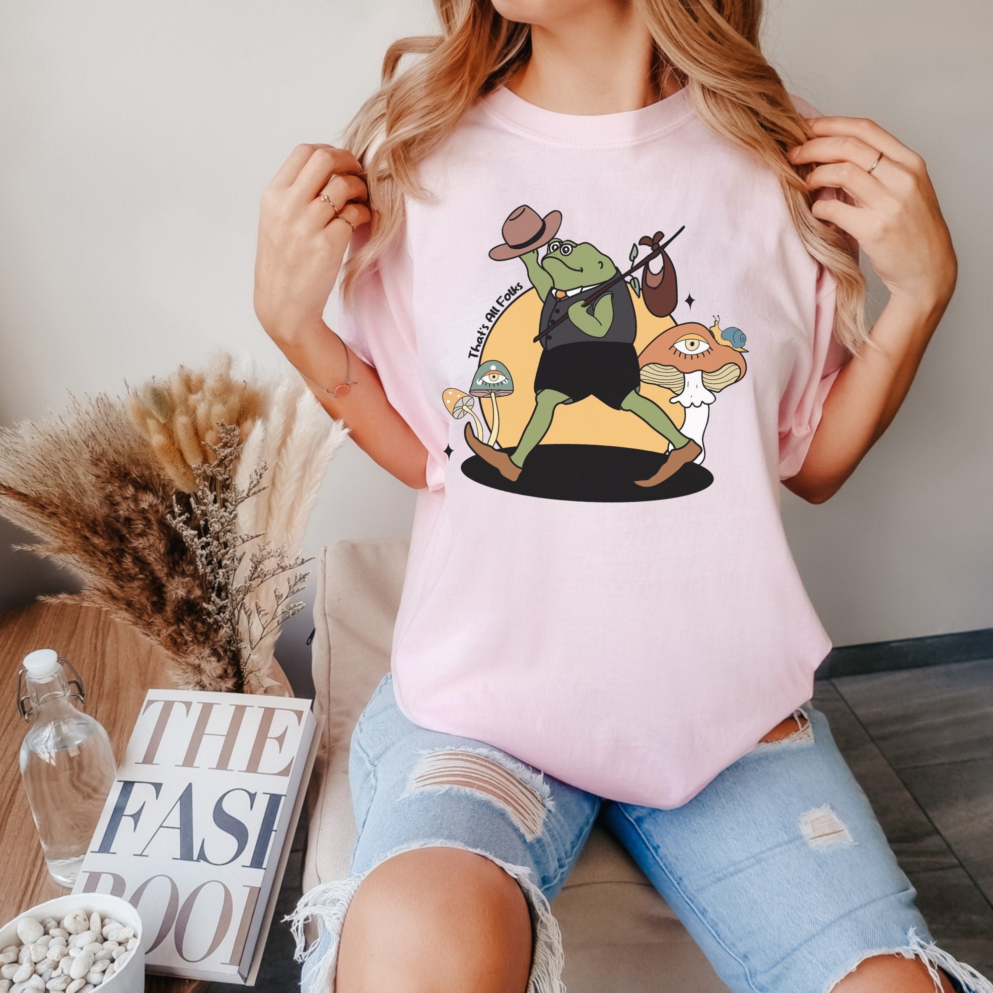 That's All Folks funny frog Shirt