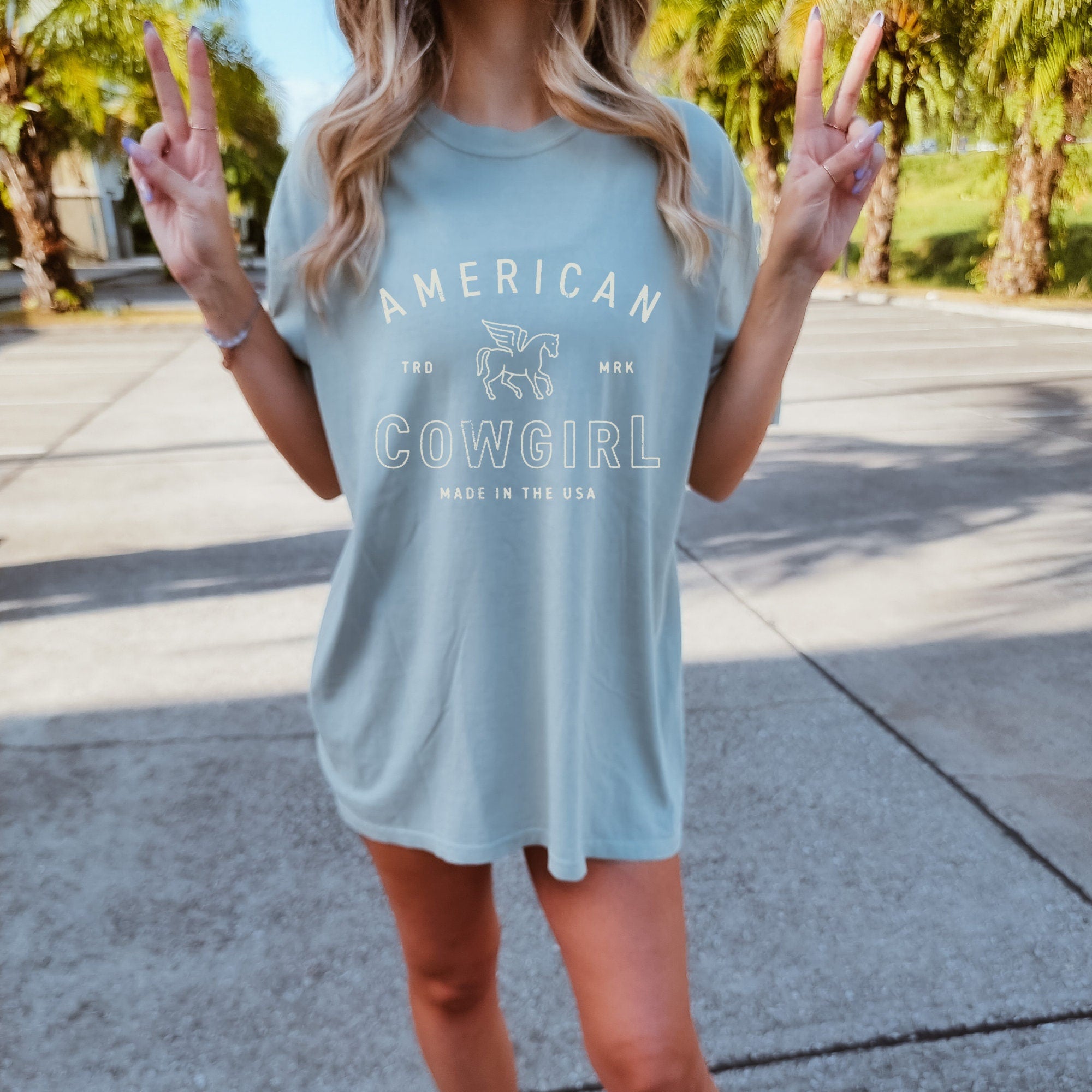 Minimalist Cowgirl Shirt - American Style  Stylish and Comfortable