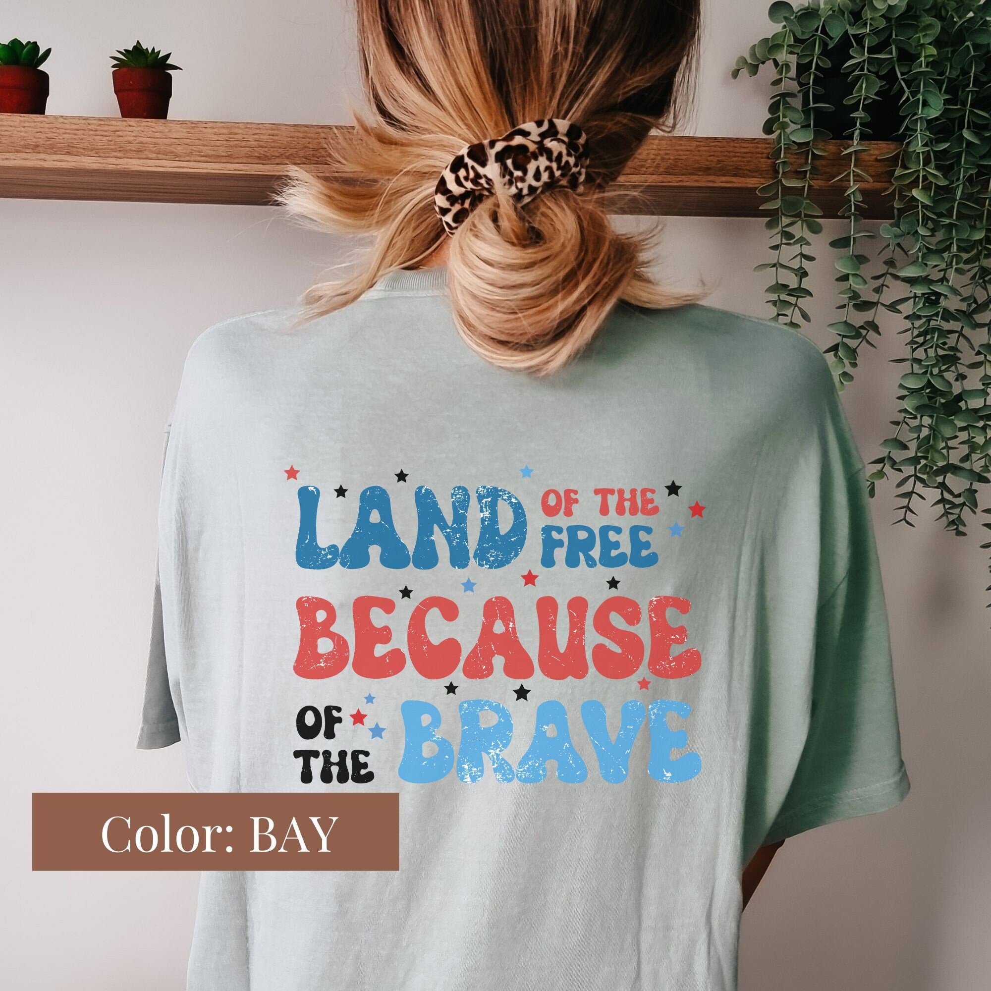 Land of the Free Because of the Brave Shirt
