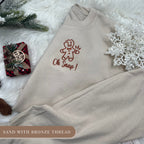 Embroidered Oh Snap Gingerbread Christmas Sweatshirt