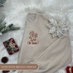 Embroidered Oh Snap Gingerbread Christmas Sweatshirt