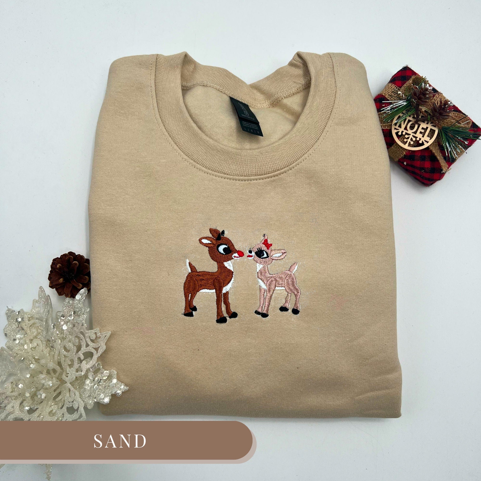 Rudolph and Clarice Classic Embroidered Sweatshirt