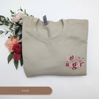 Hey Sugar Embroidered Sweatshirt – Cozy Custom Crewneck