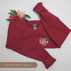 Embroidered Crewneck Sweatshirt - Galentines Day Mental Health Gift